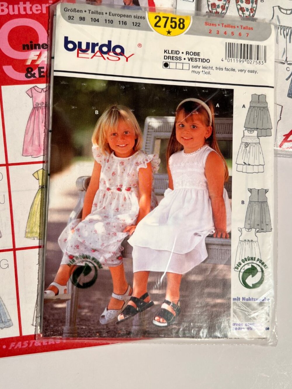 Vintage & Retro Kids Sewing Pattern Lot - Burda Butterick New Look (7 Patterns)